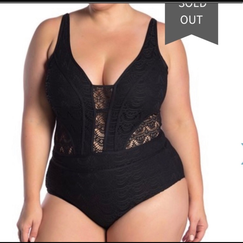 Becca Show & Tell Crochet Swimsuit
